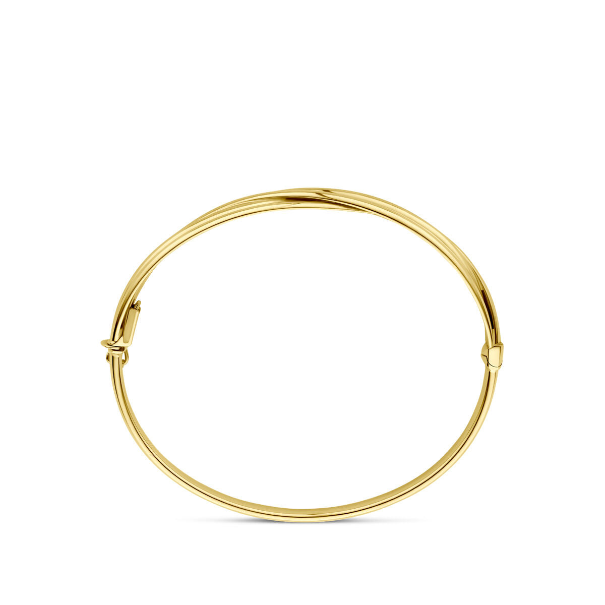 bransoletka 9 mm 60 mm 14K żółte złoto