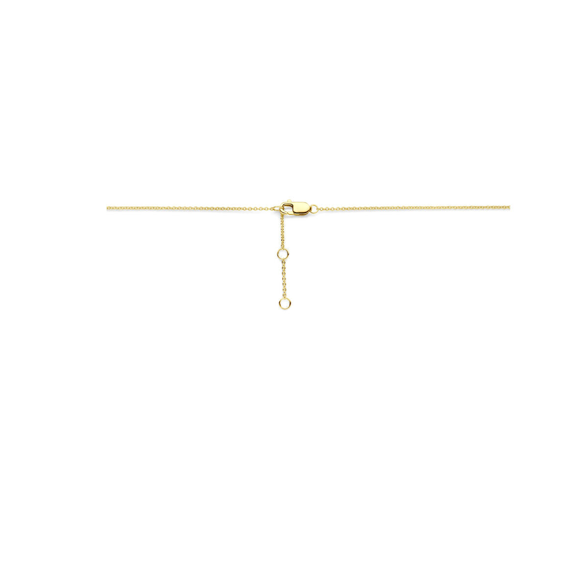 naszyjnik kropla diament 0.10ct h si 44 cm 14K żółte złoto