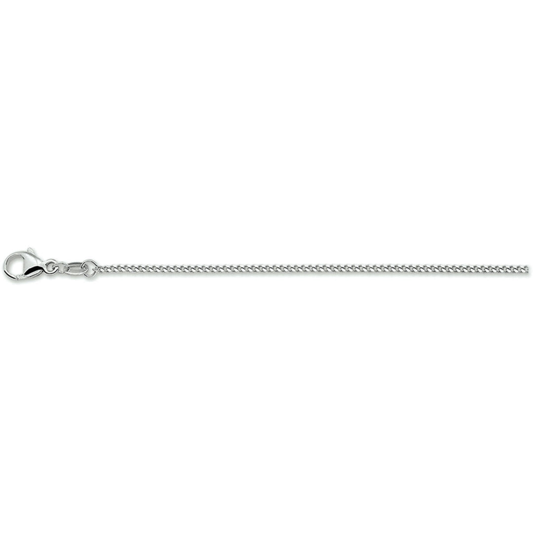 łańcuszek gourmet 1,4 mm srebrny rhodowany z zapięciem.