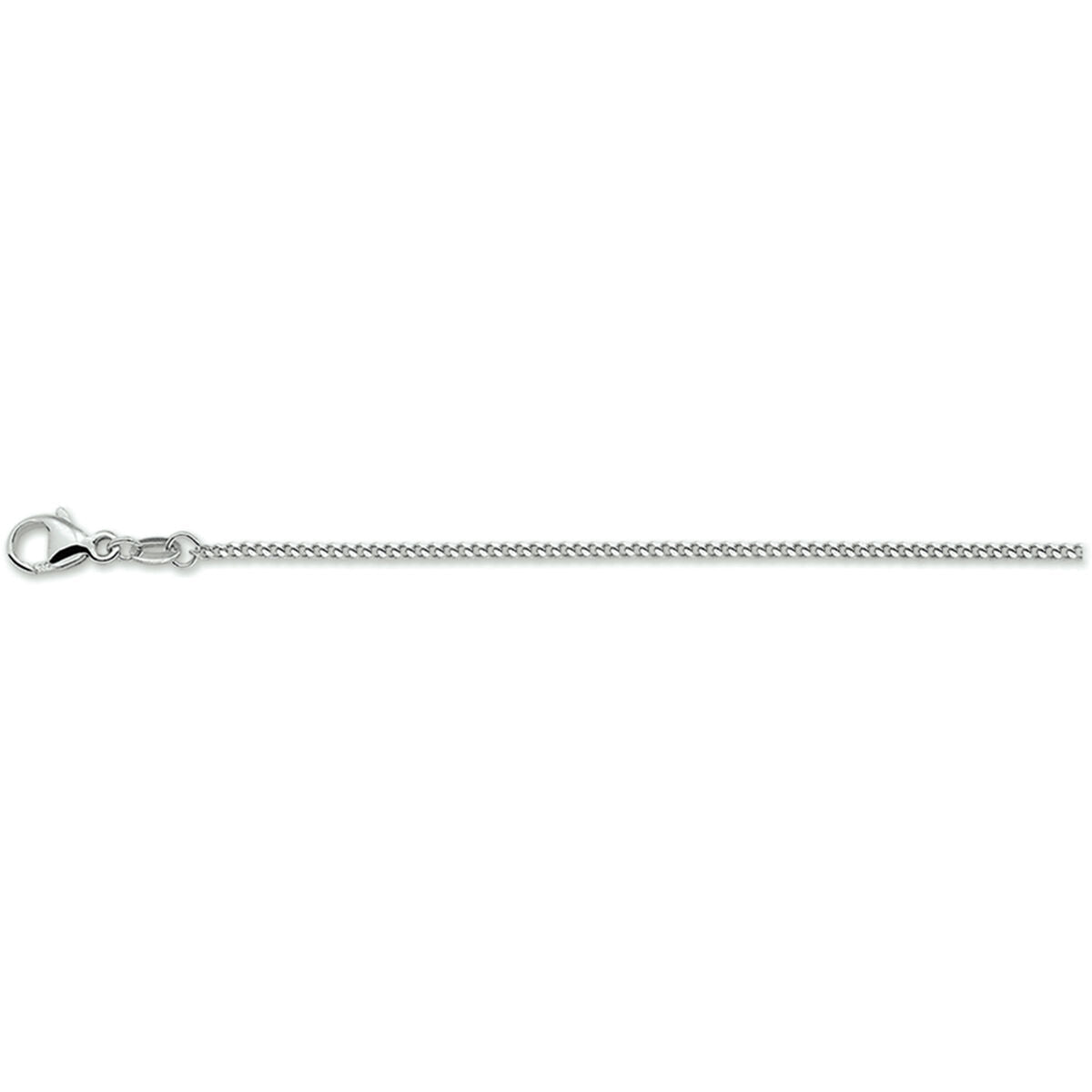 łańcuszek gourmet 1,4 mm srebrny rhodowany z zapięciem.