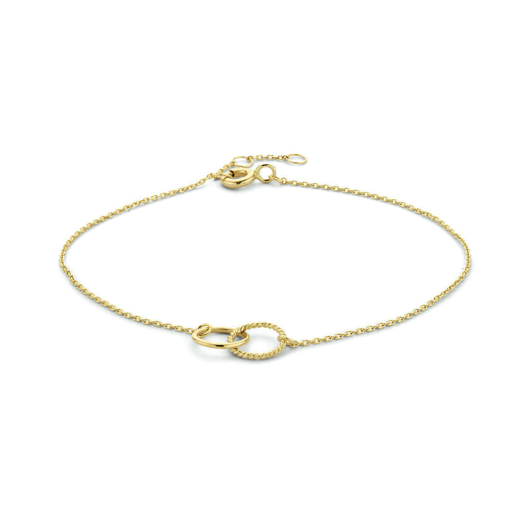 Gouden armband dames rond 14K