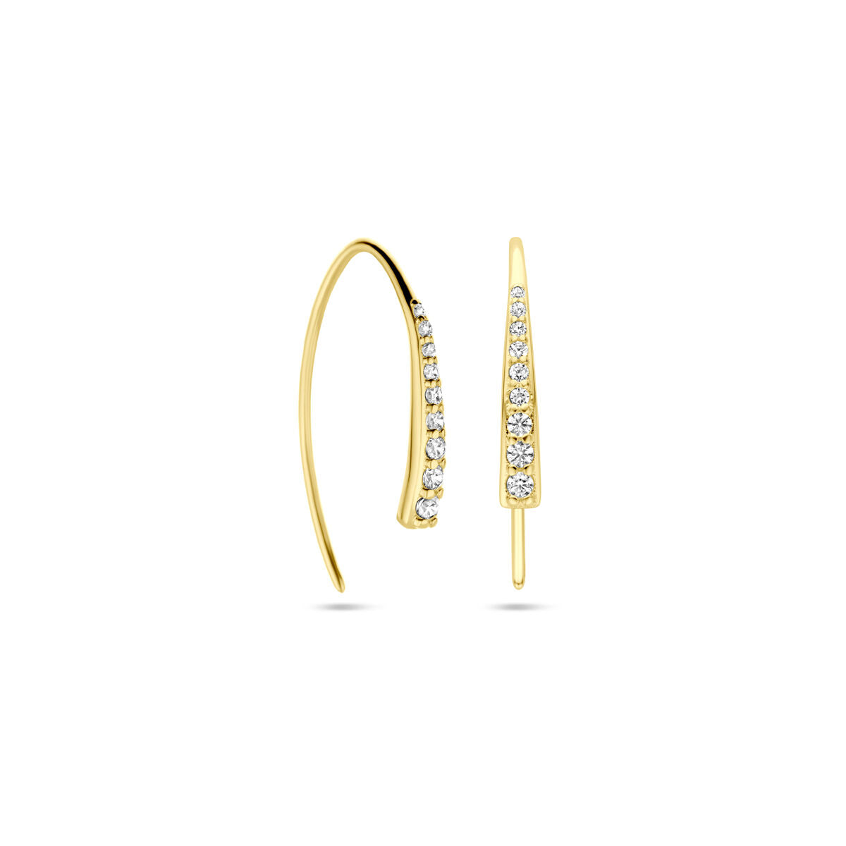 haczyki do uszu 21 mm 14K żółte złoto