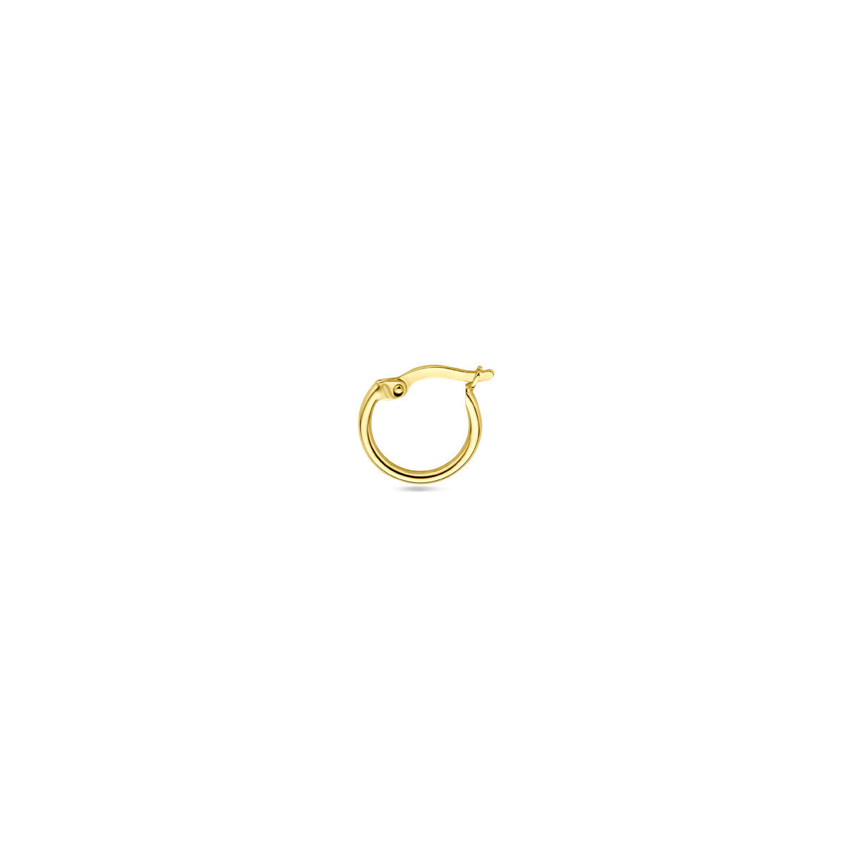 kolczyk 12 mm za sztukę 14K żółte złoto