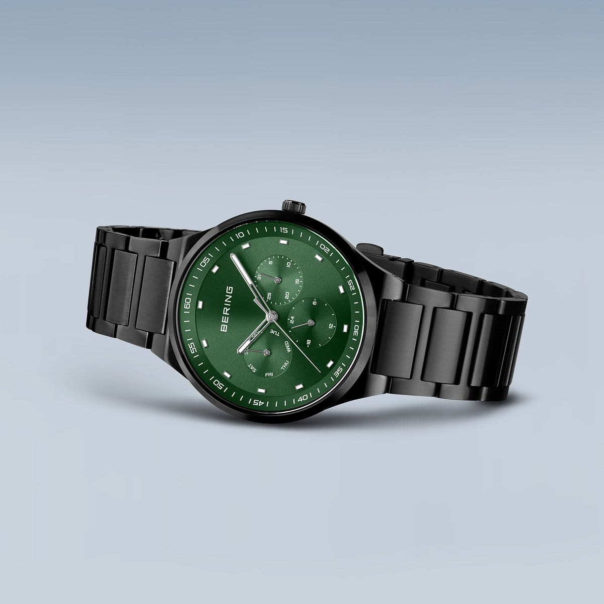 Bering męski zegarek zielona tarcza - 11740-728