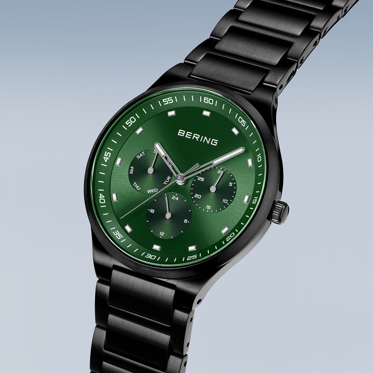 Bering męski zegarek zielona tarcza - 11740-728