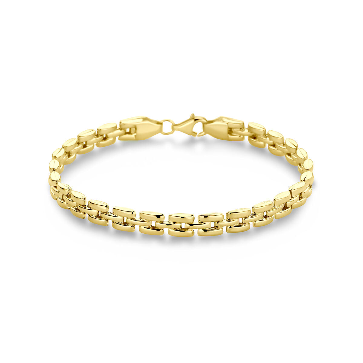 bransoletka panterka 5,3 mm 19 cm ze złotego 14K