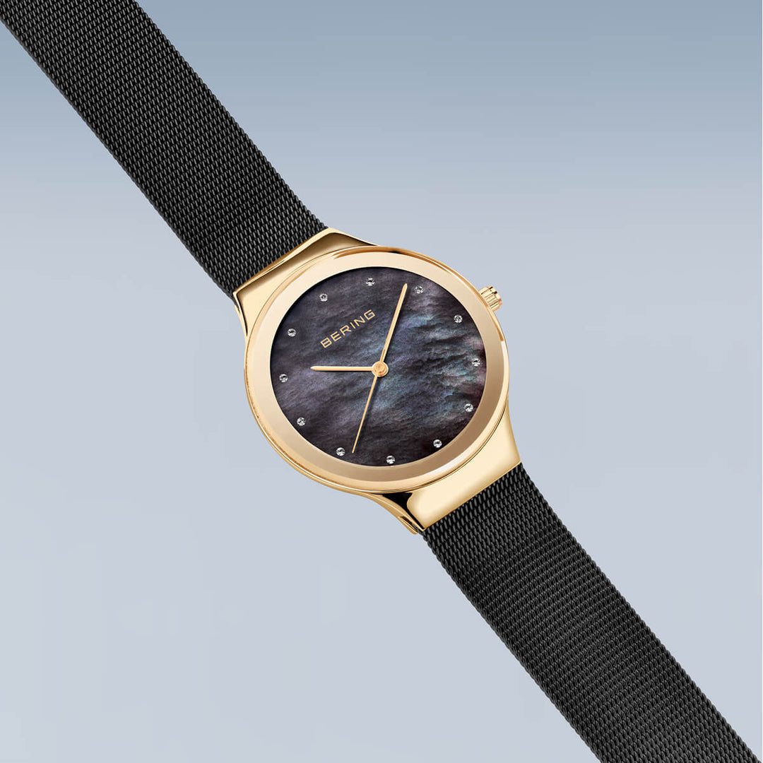 Bering dames horloge zwarte wijzerplaat - 12934-132