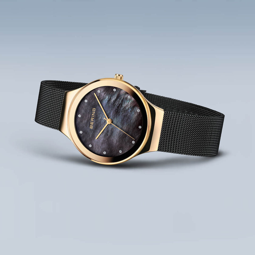 Bering dames horloge zwarte wijzerplaat - 12934-132