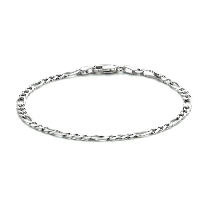 figaro 3,3 mm zilver gerhodineerd