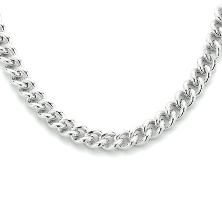 gourmette 5,4 mm zilver gerhodineerd