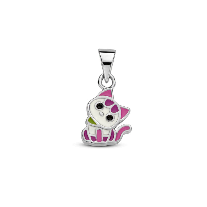 hanger poes zilver gerhodineerd