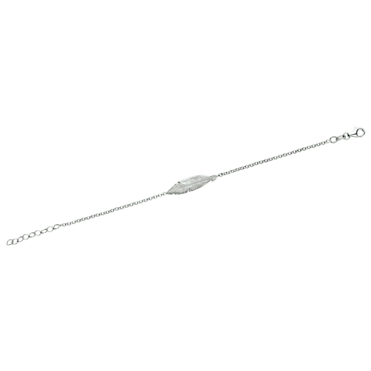 bransoletka sprężynowa 16,5 + 2,5 cm srebro rodowane