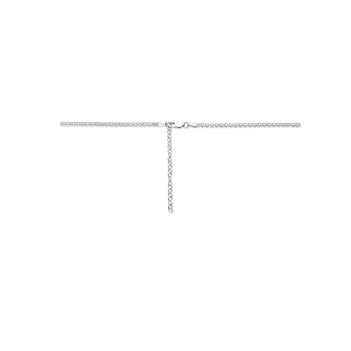naszyjnik bismarck 2,4 mm 37 + 5 cm srebro rodowany