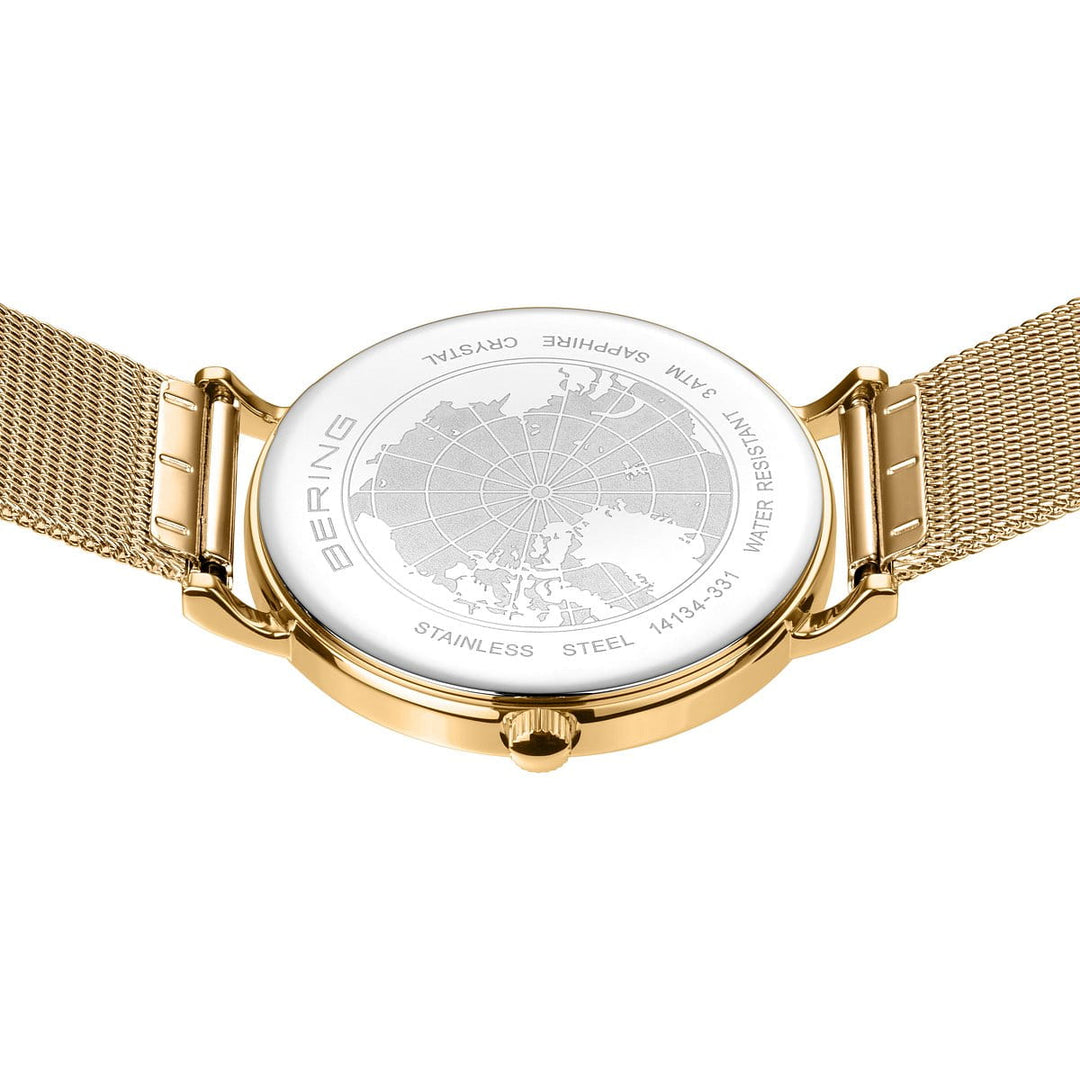 bering dames horloge witte wijzerplaat - 14134-331