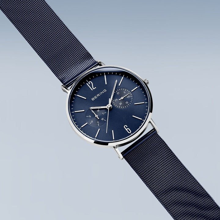 bering heren horloge blauwe wijzerplaat - 14240-303