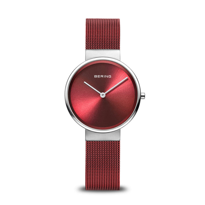 Bering dames horloge rode wijzerplaat - 14531-303