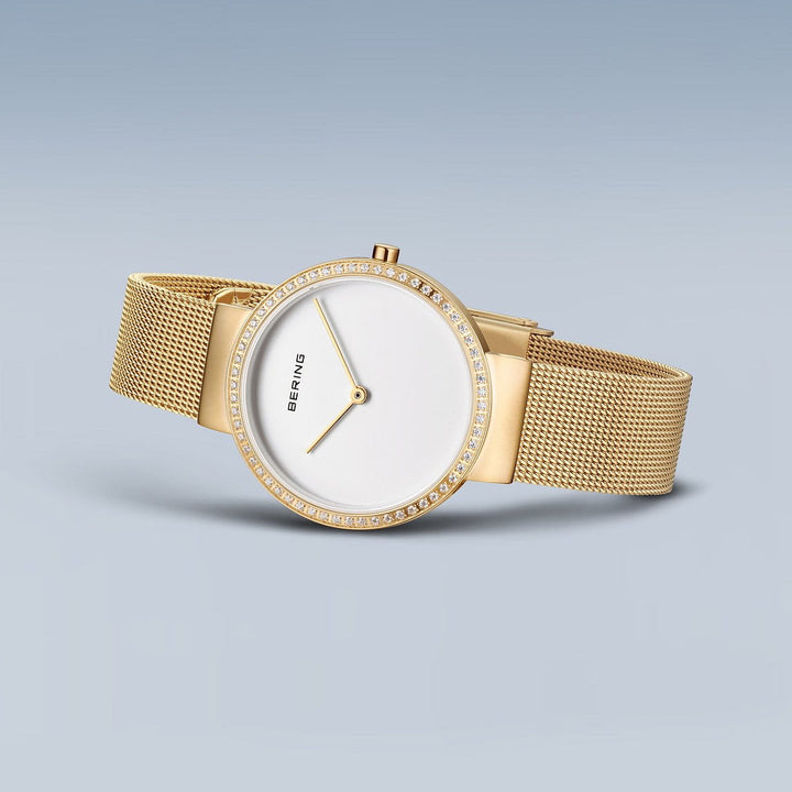 bering dames horloge witte wijzerplaat - 14531-330