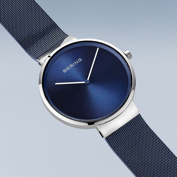 bering unisex horloge blauwe wijzerplaat - 14539-307
