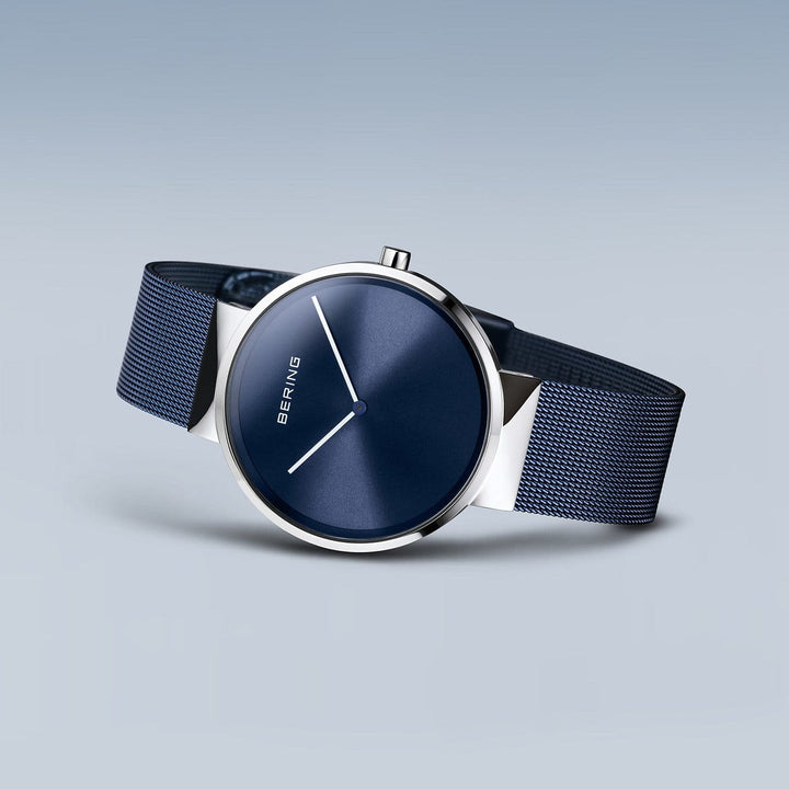 bering unisex horloge blauwe wijzerplaat - 14539-307