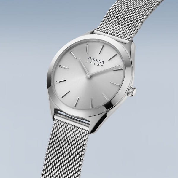 Bering damski zegarek solar srebrna tarcza - 17331-000
