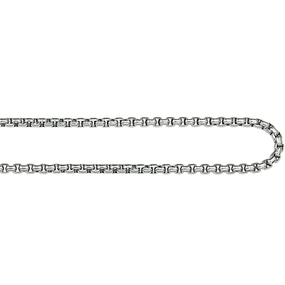 collier venetiaans bol 2,5 mm edelstaal