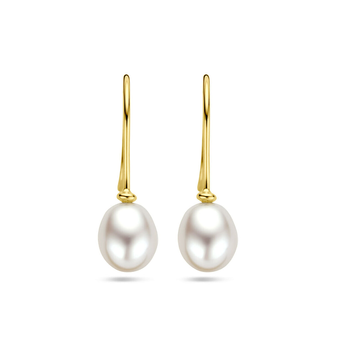 oorhangers parel franse haak 14K geelgoud