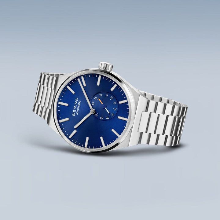 Bering heren horloge blauwe wijzerplaat - 19441-707