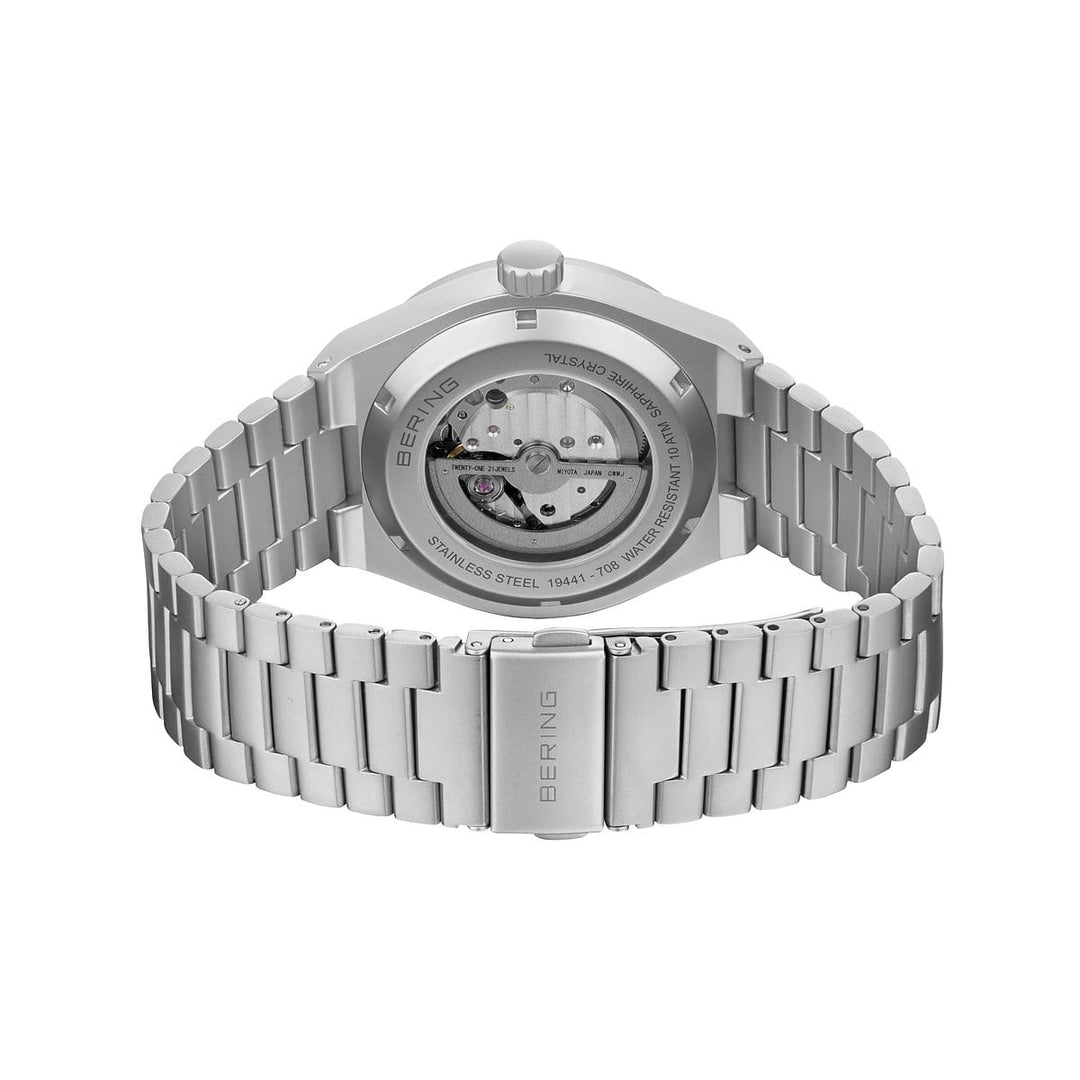 Bering heren horloge groene wijzerplaat - 19441-708