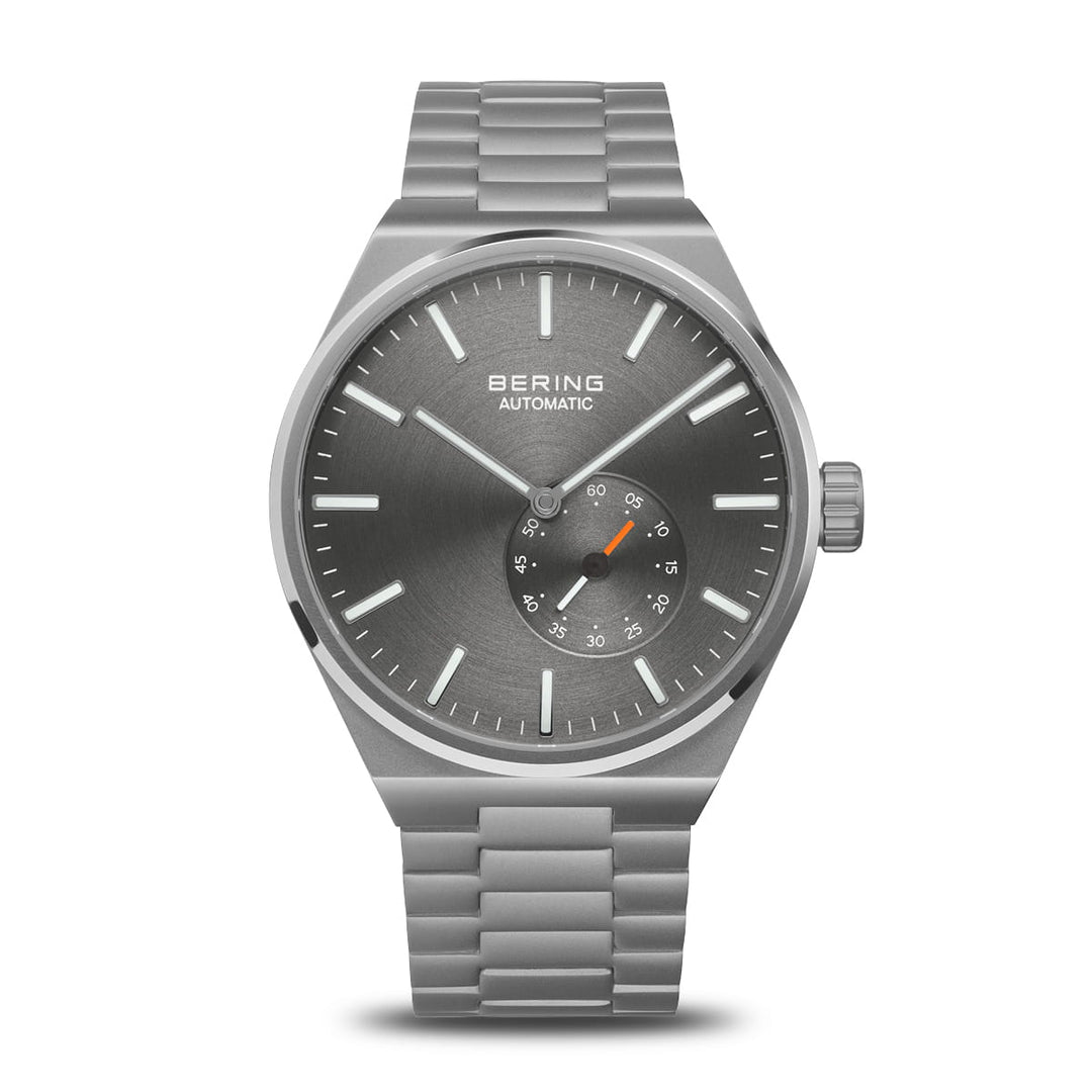bering heren horloge grijze wijzerplaat - 19441-777