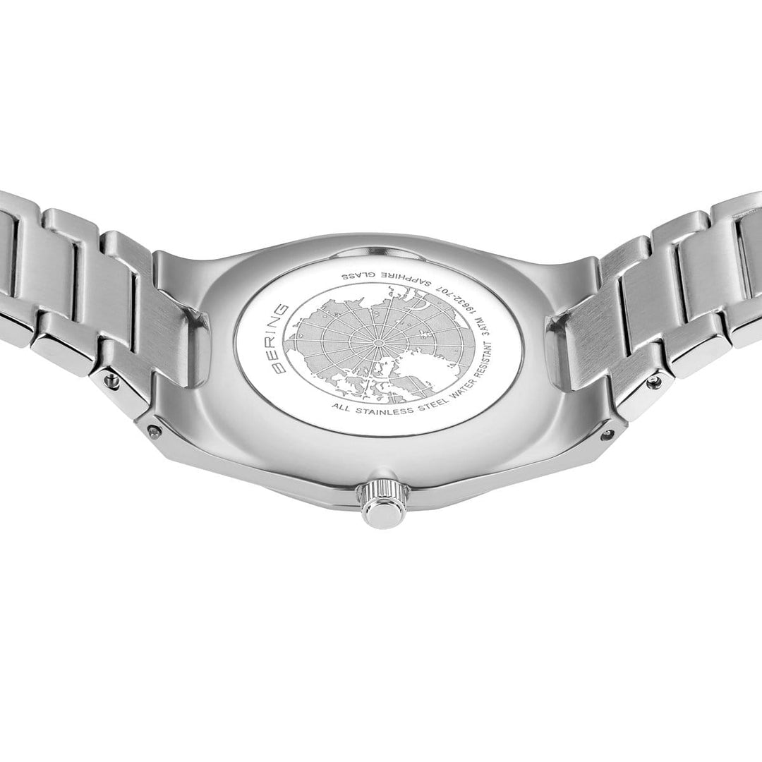 bering dames horloge blauwe wijzerplaat - 19632-707