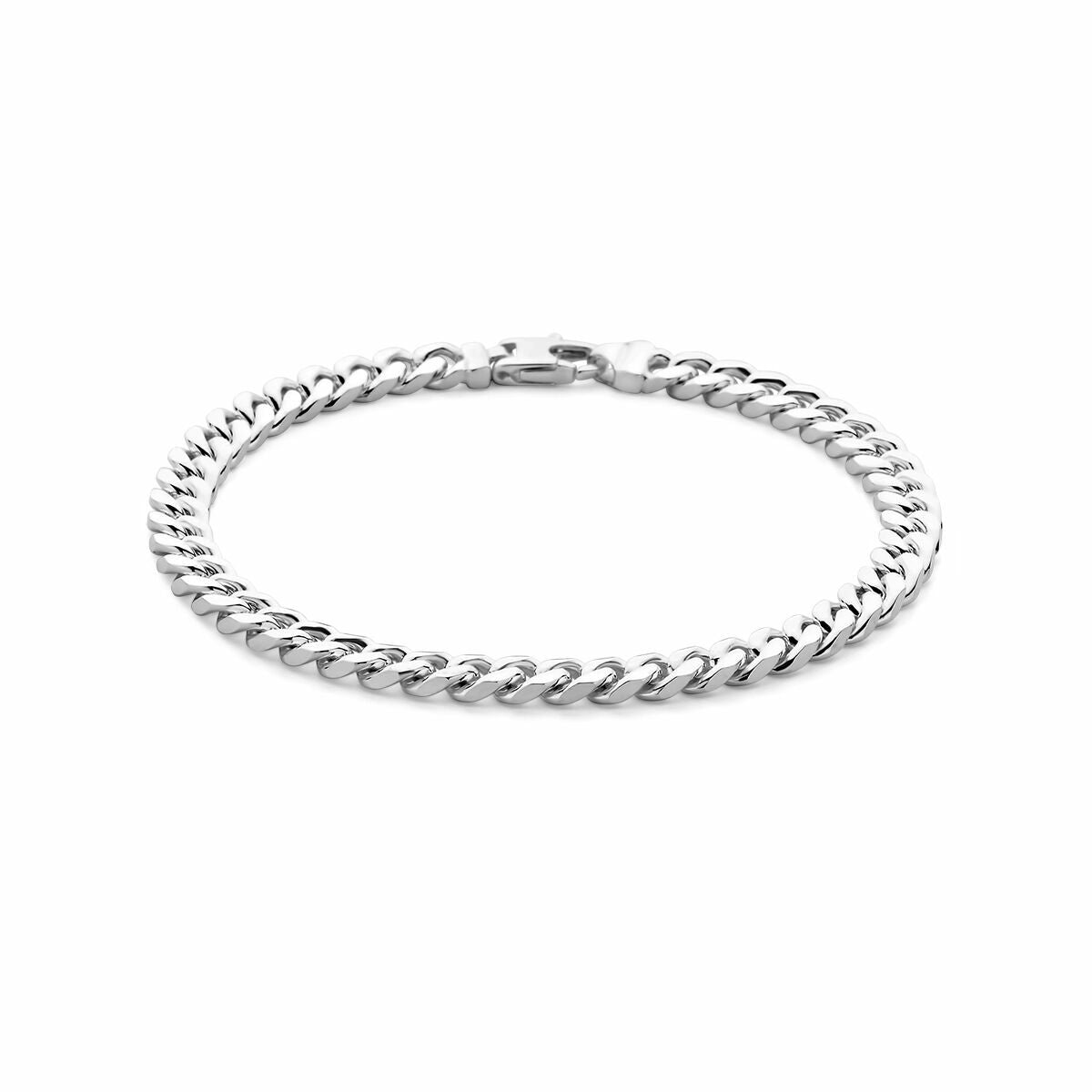 srebrna bransoletka męska gourmette 5,7 mm