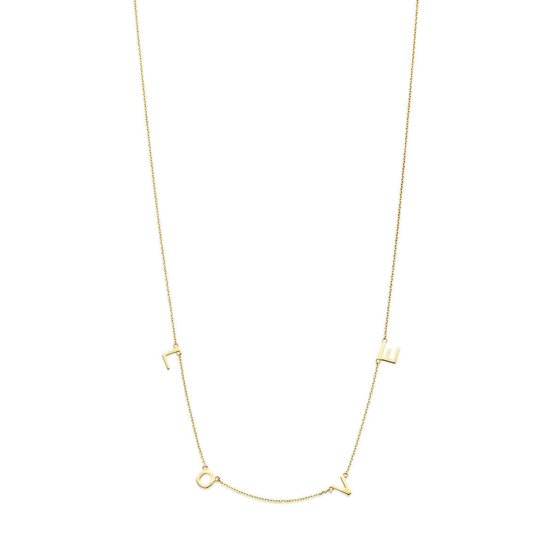 collier love 38 – 40 – 42 cm 14K geelgoud