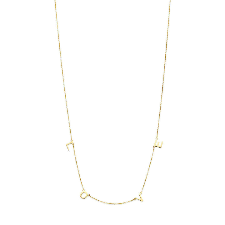 collier love 38 – 40 – 42 cm 14K geelgoud