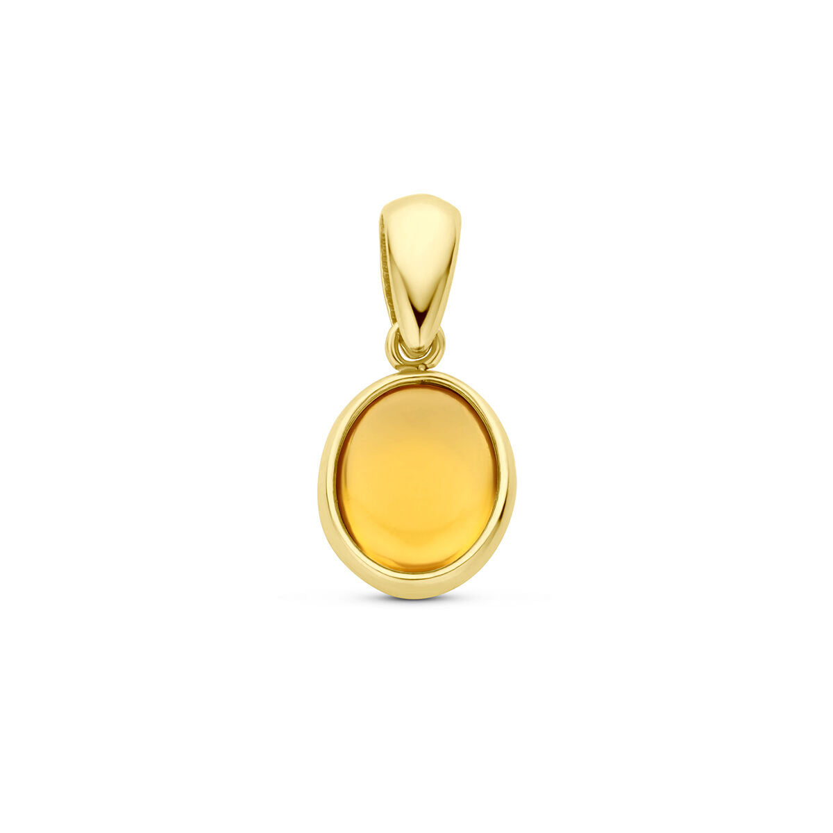 wisiorek z cytrynem w złotym 14K