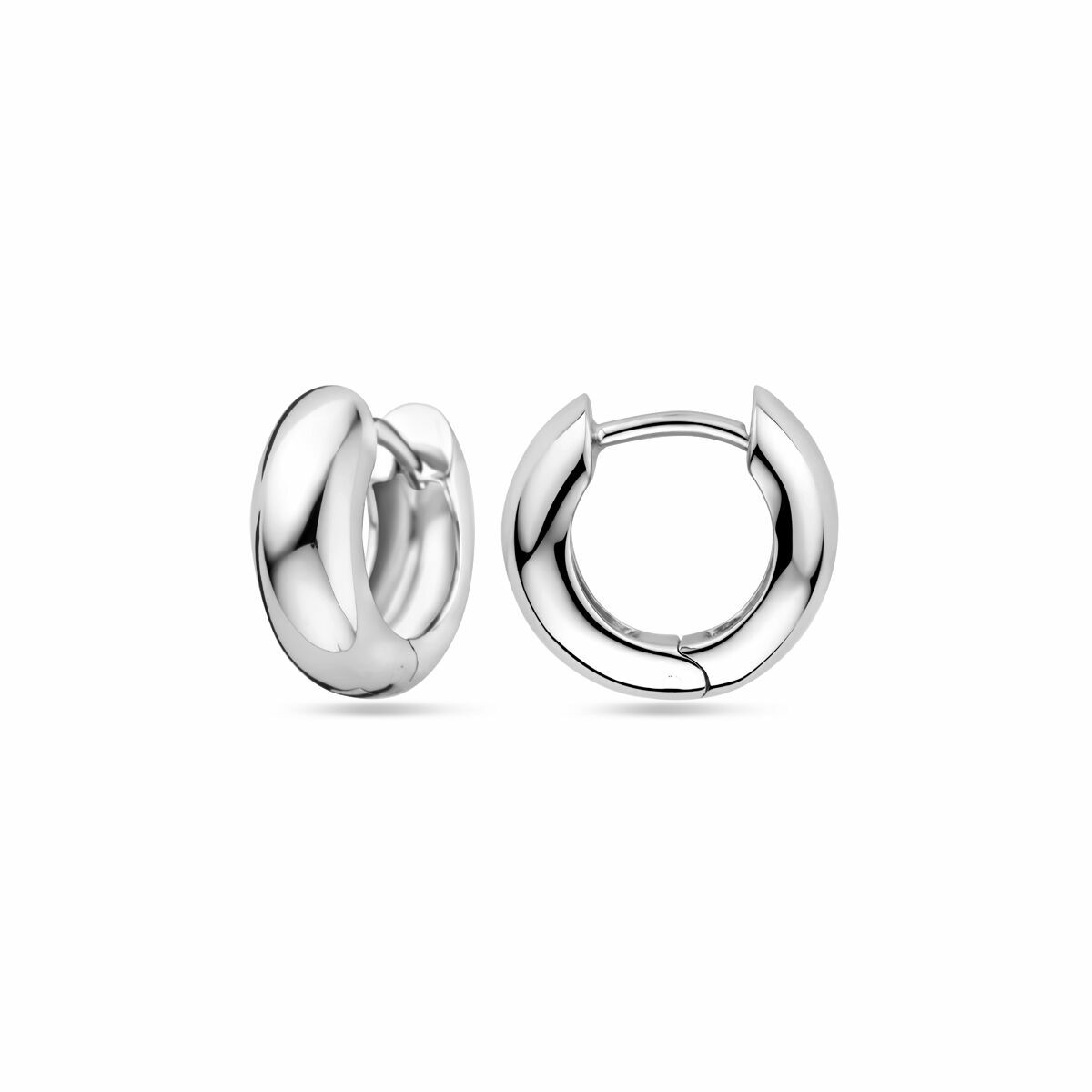 kolczyki koła 13,5 mm srebro rodowane