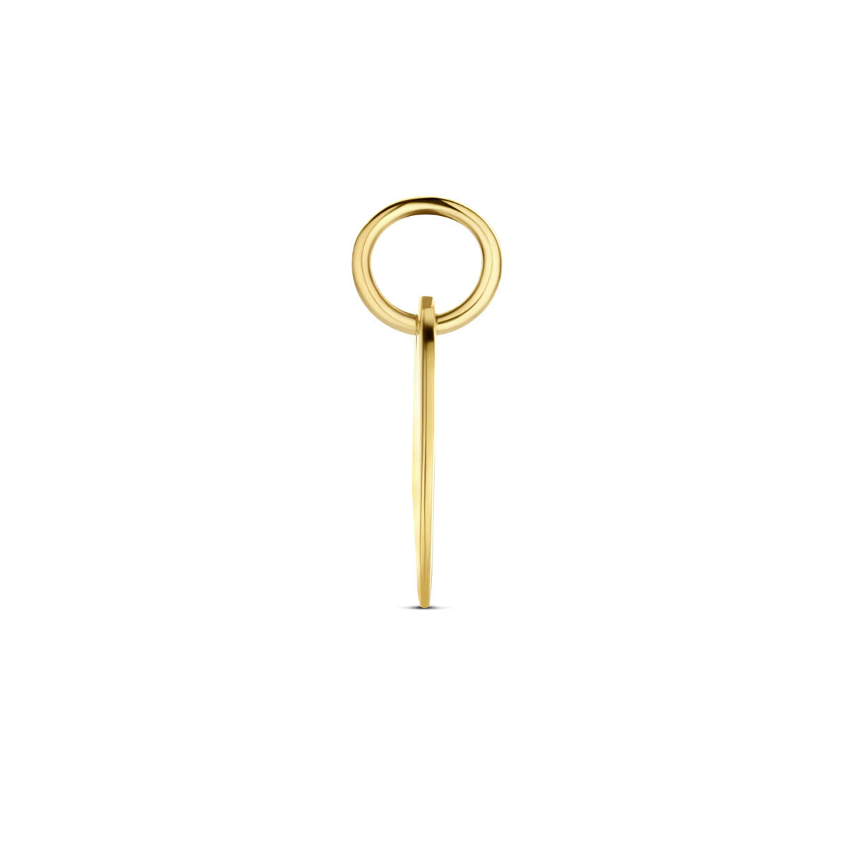 wisiorek grawerowany 10 mm 14K żółte złoto
