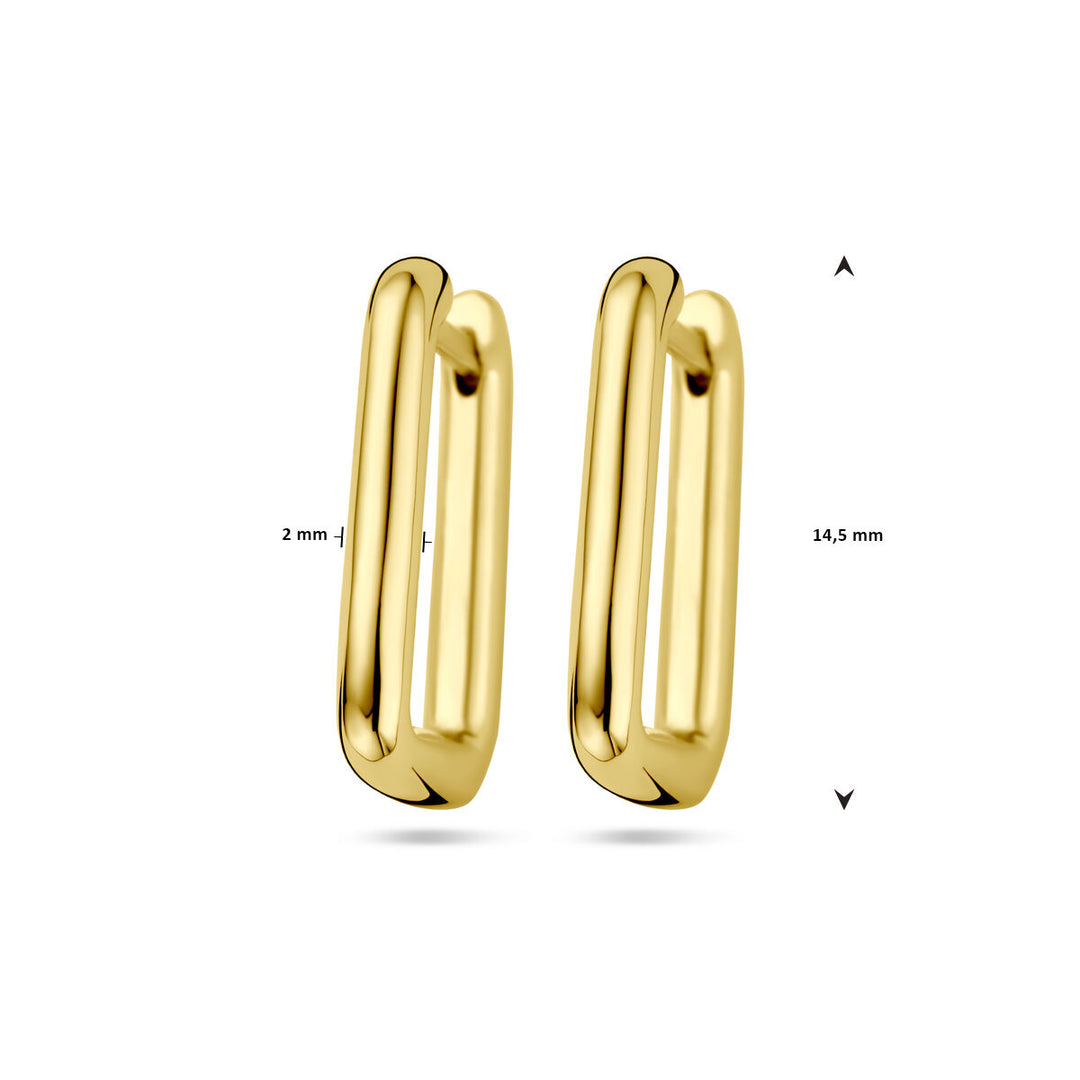 klapoorringen 1 micron zilver verguld (geel)
