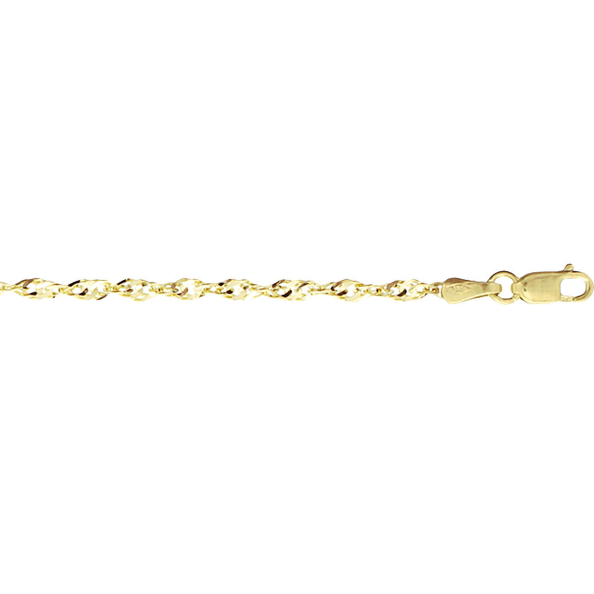 bransoletka singapore 2,3 mm ze złotego 14K