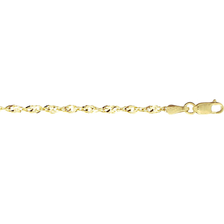 bransoletka singapore 2,3 mm ze złotego 14K
