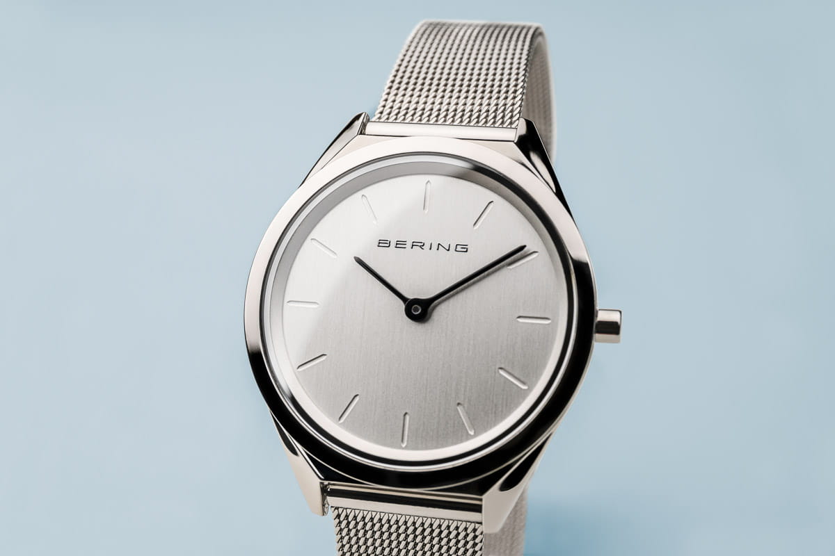 zegarek unisex z srebrną tarczą - 17031-000