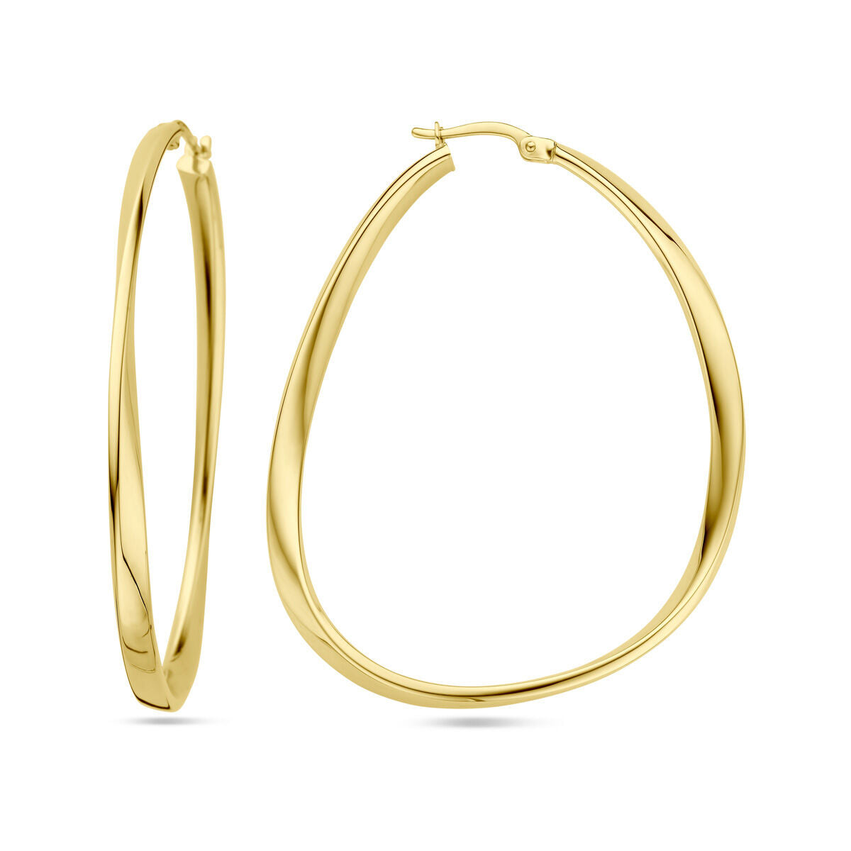 kolczyki koła 14K żółte złoto