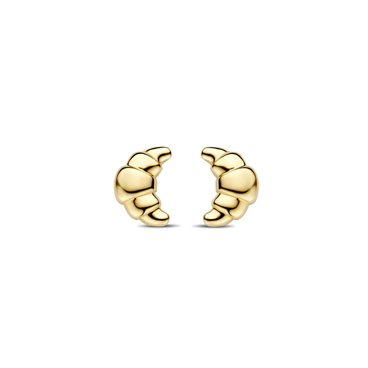 kolczyki w kształcie croissanta 8,5 mm ze złotego 14K