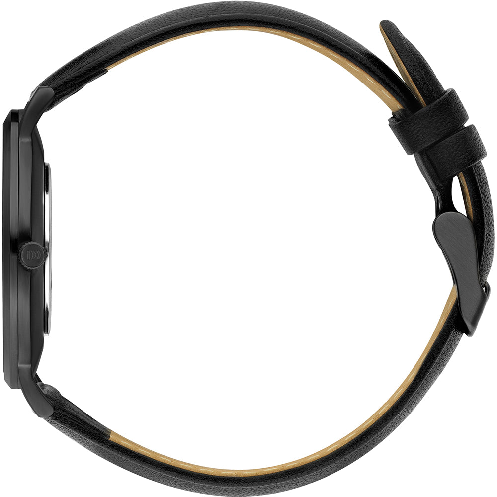 Duński design unisex zegarek czarna tarcza - IQ53Q1217