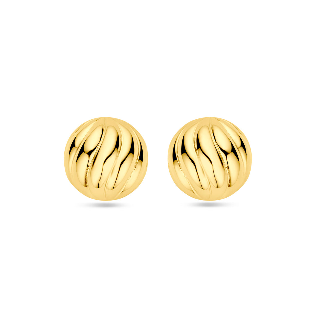oorknoppen zilver verguld (geel)