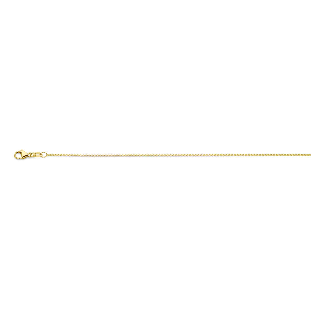 naszyjnik gourmette 4-stronnie szlifowany 1,0 mm 41 - 43 - 45 cm 18K żółte złoto