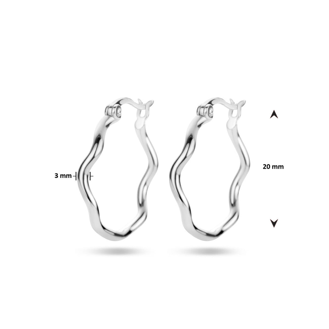 oorringen zilver gerhodineerd