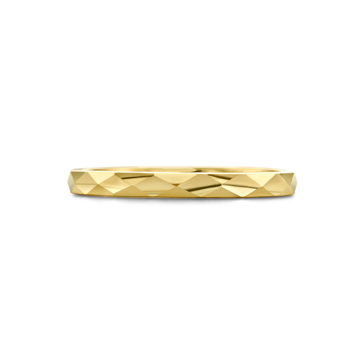pierścionek diamentowany 14K żółte złoto