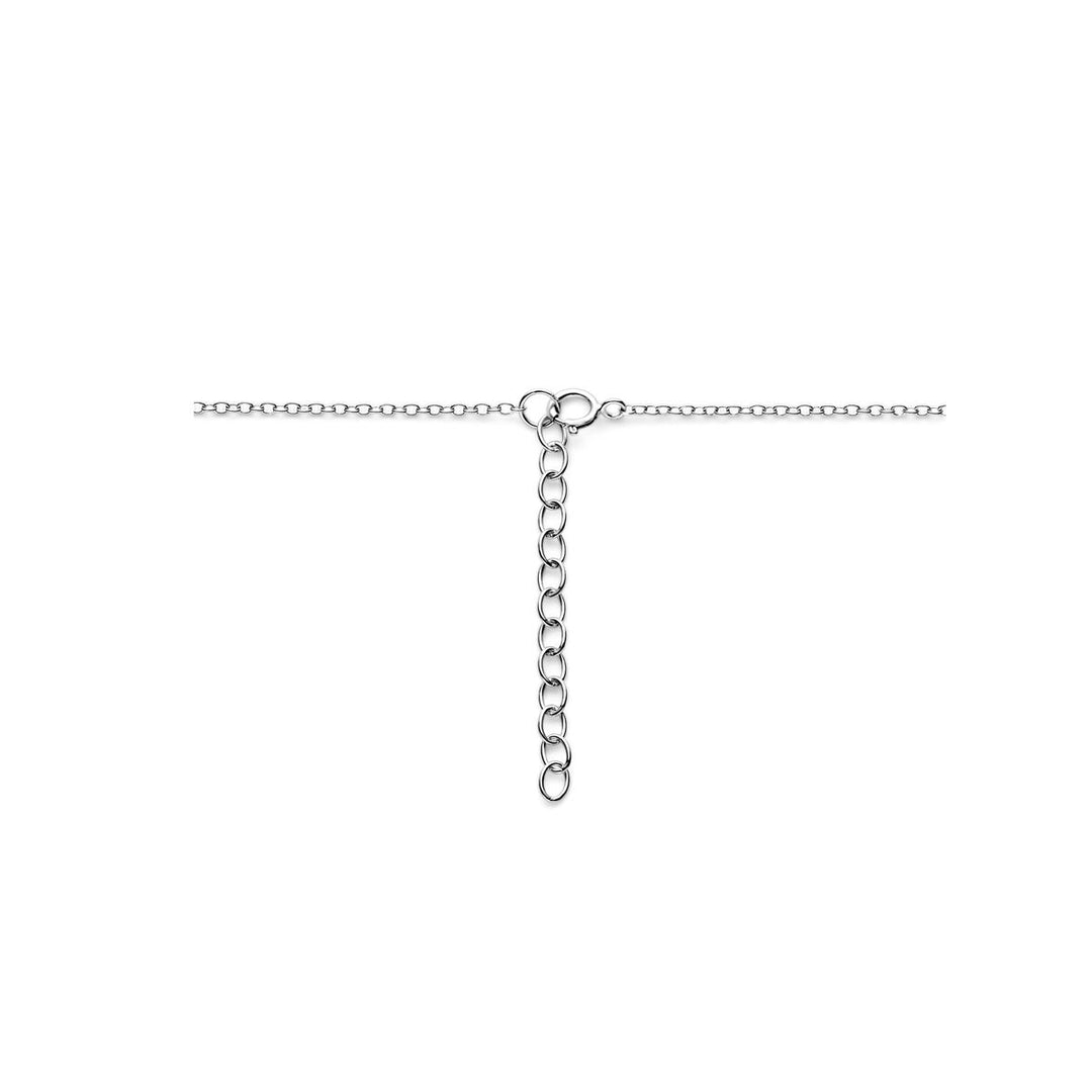 Zilveren ketting dames infinity zirkonia gerhodineerd