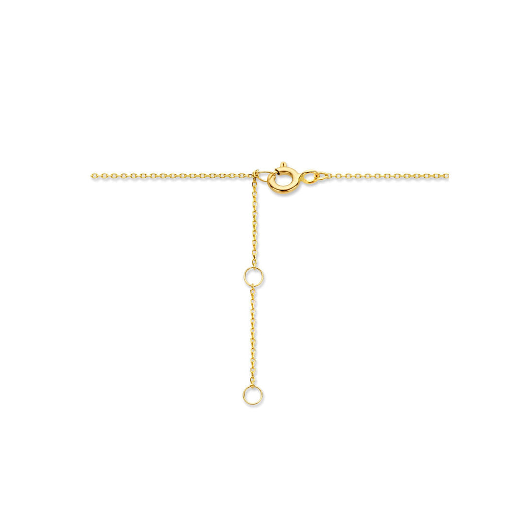 Gouden dames ketting rondjes 14K