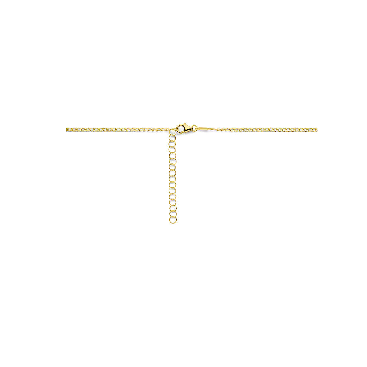 naszyjnik grawerowany 1,6 mm 41 + 4 cm 14K żółte złoto